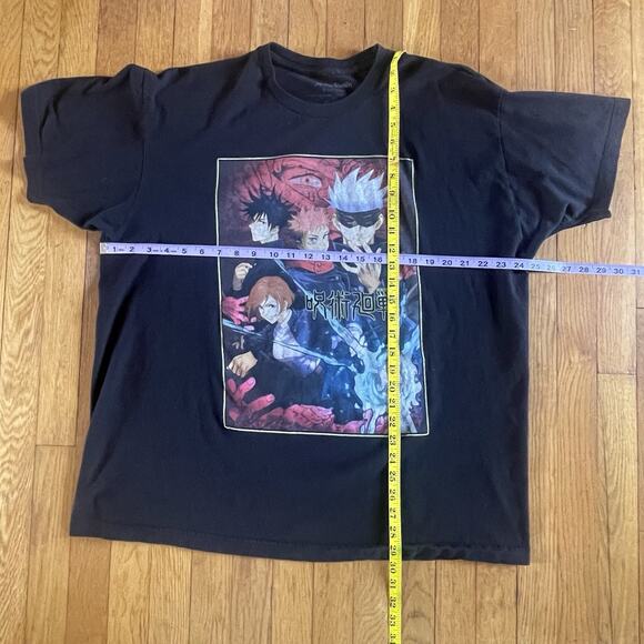 Jujutsu Kaisen T-Shirt XXL Yuji & Gojo Crunchy Roll Anime Manga Black Toge - Picture 2 of 6